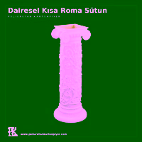 Dairesel Kısa Roma Sütun