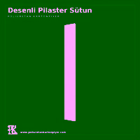 Desenli Pilaster Sütun