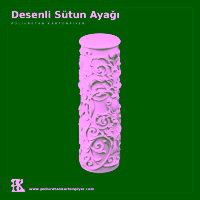 Desenli Sütun Ayağı