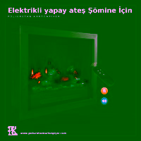 Elektrikli yapay ateş Şömine İçin