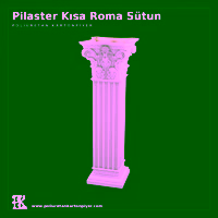 Pilaster Kısa Roma Sütunları