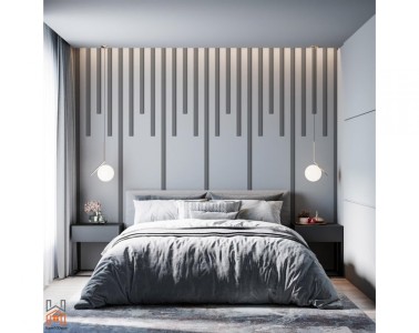 Yatak Odalarında Ritmik P851350 Dikey Profil Modelleri