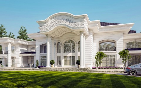 Villalar İçin Klasik Söve ve Dekoratif Sütunlar