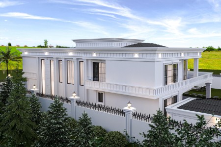 Modern Villa İçin Poliüretan Kartonpiyer Söve Uygulamaları