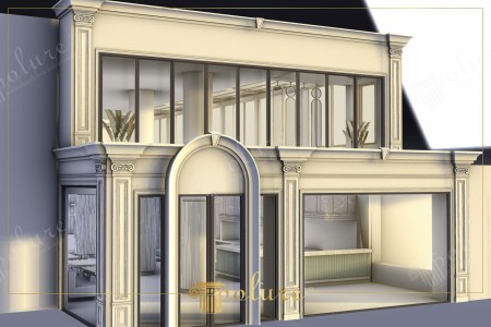 Poliüretan Pilaster Sütunlar ile Ticari Cephe Dekorasyonu