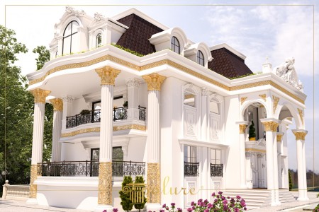 Poliüretan Kartonpiyer Detaylı Klasik Villa Cephe Kaplamaları
