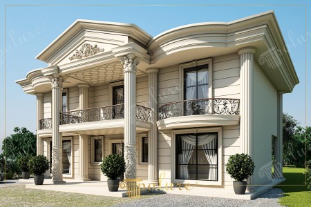 Poliüretan Kartonpiyer ile Villa Dış Cephe Dekorasyonu
