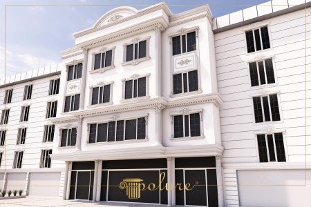 Lüks Dış Cephelerde Klasik Sütun ve Söve Uygulamaları