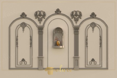 Klasik Duvarlar İçin Poliüretan Niş ve Pilaster Sütun Seçenekleri