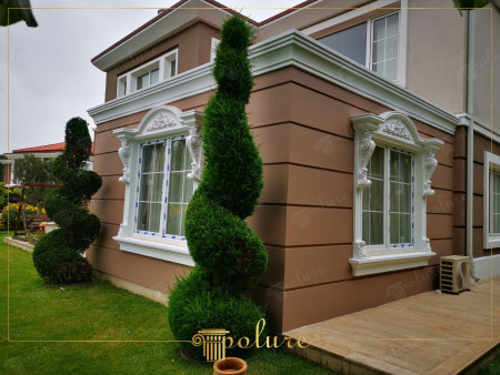 Villalar İçin Dekoratif Söve ve Taç Cephe Tasarımları