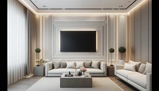 Modern Salonlar İçin Işıklı Poliüretan Kartonpiyer ve Çıta Modelleri