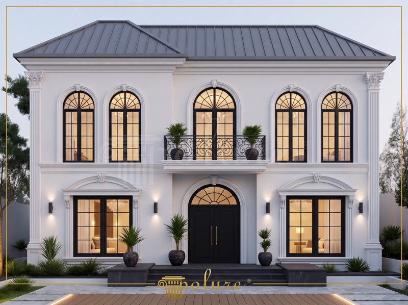 Poliüretan Kartonpiyer Villa Dış Cephe Söve ve Pilaster Uygulamaları