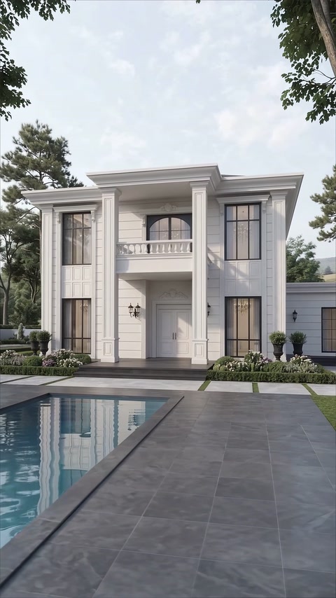 Villa Dış Cephe Tasarımı: Sütun, Pilaster ve Söve