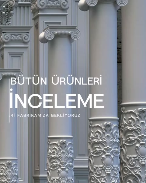 Poliüretan Sütun Modelleri, İmalatı ve Dekoratif Uygulamaları