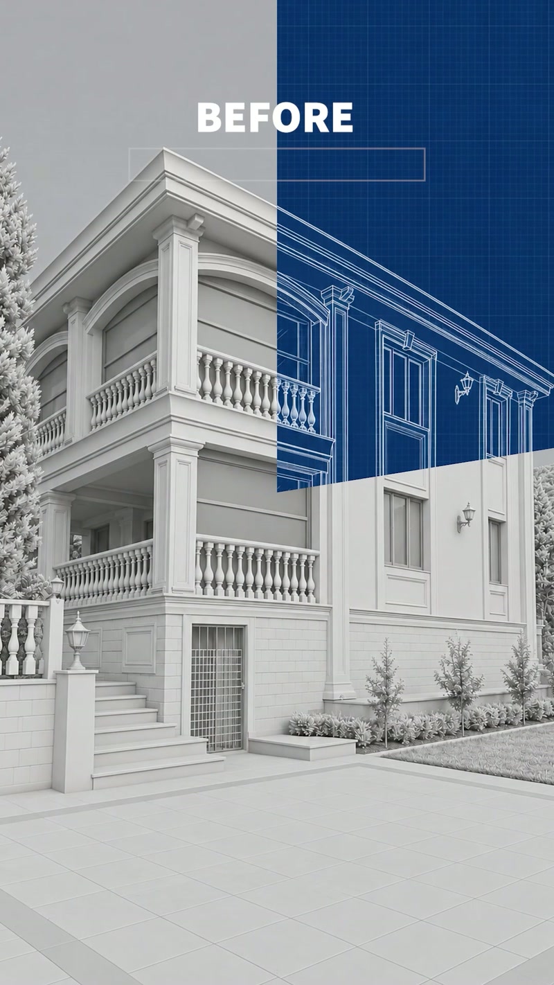 Cepheye Karakter Katan Sütun, Söve ve Dekoratif Detaylar | Polure