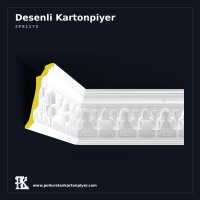 Geniş Rölyefli Poliüretan Kartonpiyer 21x154x47 cm
