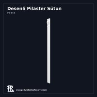 Poliüretan Kavisli Motifli Pilaster Sütun Profili 4x12x227 cm