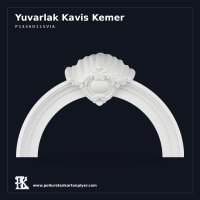 Poliüretan Deniz Kabuğu ve Kilit Taşlı Kavis Kemer 27x155x98 cm