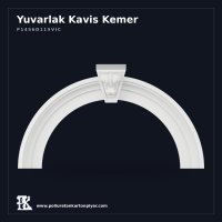 Kilit Taşlı Yuvarlak Poliüretan Kartonpiyer Kemer 22x155x87 cm