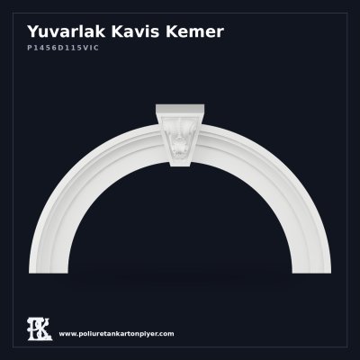 Kilit Taşlı Yuvarlak Poliüretan Kartonpiyer Kemer 22x155x87 cm