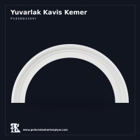 Düz Yuvarlak Kavisli Poliüretan Kartonpiyer Kemer 14x175x88 cm