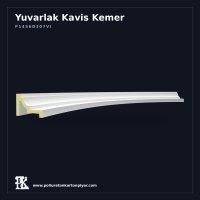 Geniş Ölçekli Poliüretan Kartonpiyer Kavis Kemer 49x204 cm