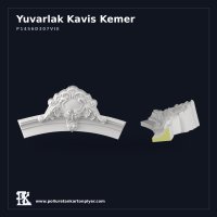Dekoratif Oymalı Poliüretan Kartonpiyer Kavis Kemer 29x116 cm