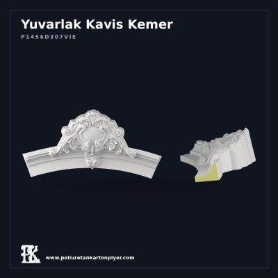 Dekoratif Oymalı Poliüretan Kartonpiyer Kavis Kemer 29x116 cm