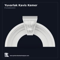 Klasik Motif Kilit Taşlı Poliüretan Kartonpiyer Kavis Kemer 22x84 cm