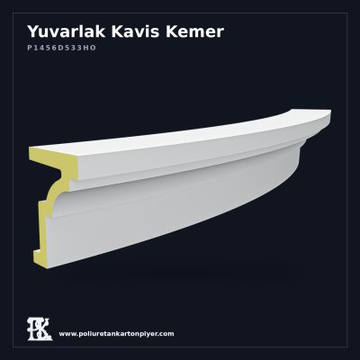 Poliüretan Yuvarlak Kavisli Kapı Kemeri 23x145 cm