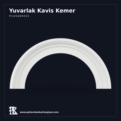 Poliüretan Kademeli Yuvarlak Kavis Kemer Sövesi 14x135 cm