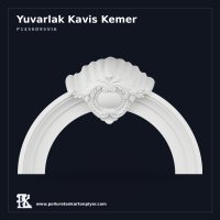 Poliüretan Deniz Kabuğu İşlemeli Kavis Kemer 27x135 cm