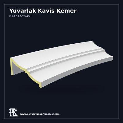 Yuvarlak Kavisli Dekoratif Kemer Profili 18x129 cm