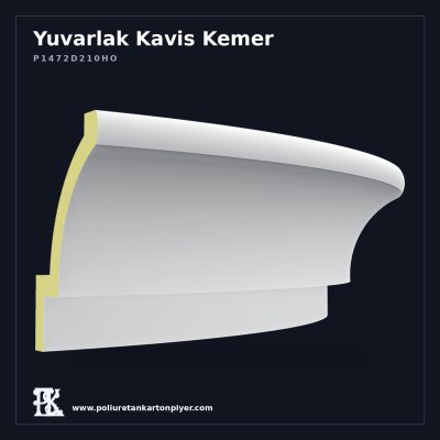 Düz Kavisli Poliüretan Yuvarlak Kemer 30x109 cm