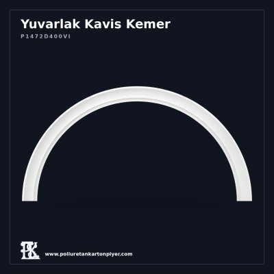 Geniş Açıklıklı Poliüretan Yuvarlak Kavis Kemer 19x461 cm