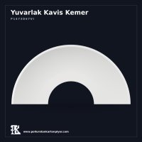 Geniş Dairesel Poliüretan Kavis Kemer Profili 24x176x88 cm