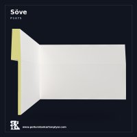 İnce Keskin Hatlı Poliüretan Düz Söve Profili 36x4 cm