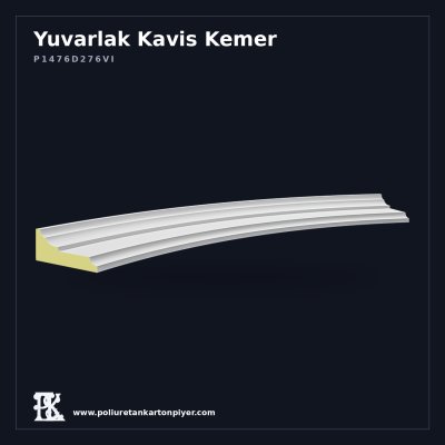 Poliüretan Dar Yüzeyli Yuvarlak Kavis Kemer 8x125 cm