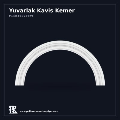 Poliüretan Kartonpiyer Büyük Yuvarlak Kavis Kemer 9x251x126 cm