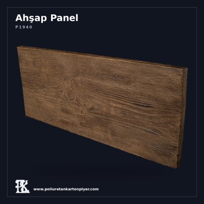 Poliüretan Rüstik Dokulu Geniş Kütük Paneli 4x300x42 cm