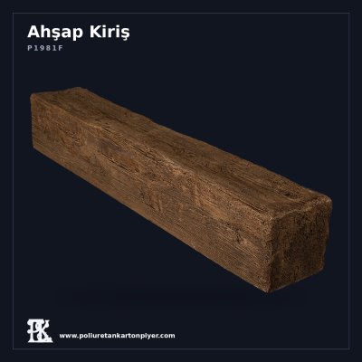 Poliüretan Kartonpiyer Rustik Ahşap Efektli Dekoratif Kütük 16x17 cm