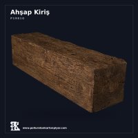 Poliüretan Kartonpiyer Ahşap Görünümlü Geniş Tavan Kütüğü 26x26 cm