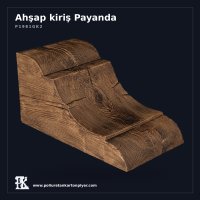 Poliüretan Kartonpiyer Ahşap Görünümlü Kiriş Konsolu 26x27x55 cm