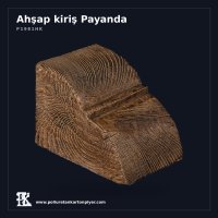 Ahşap Görünümlü Dekoratif Payanda 10x10x14 cm