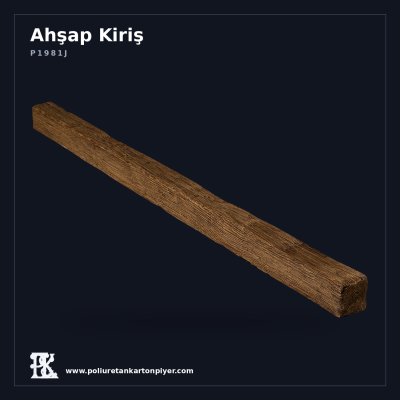Ahşap Dokulu Dekoratif Kiriş Mertek Modeli 5x5 cm