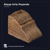 Rüstik Ahşap Dokulu Kiriş Payanda 5x5x7 cm