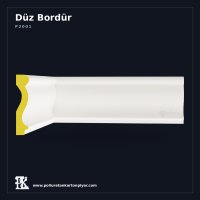 Dekoratif Düz Profil Poliüretan Duvar Bordürü 3x12 cm