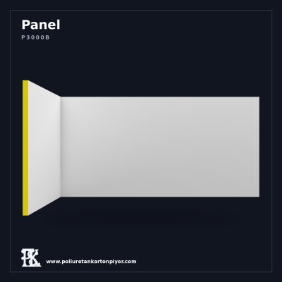 Poliüretan Kartonpiyer Düz Yüzeyli Dekoratif Panel 50x101 cm