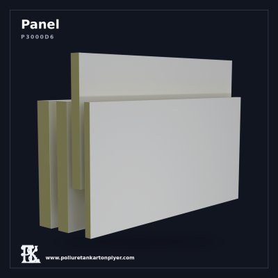 Poliüretan Kartonpiyer Düz Zeminli Panel 72x146 cm (6 cm)