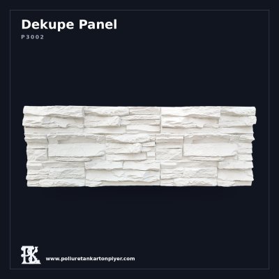 Poliüretan Kartonpiyer Doğal Taş Görünümlü Dekupe Panel 30x95 cm